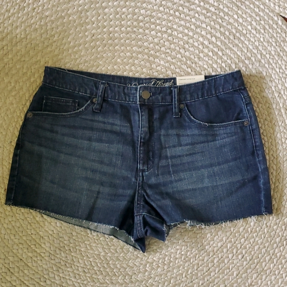 Nwt High Rise Shortie cut off denim shorts 10